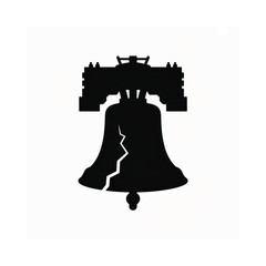 A silhouette of the liberty bell with a prominent crack visible © MD.ABDUR RAHMAN