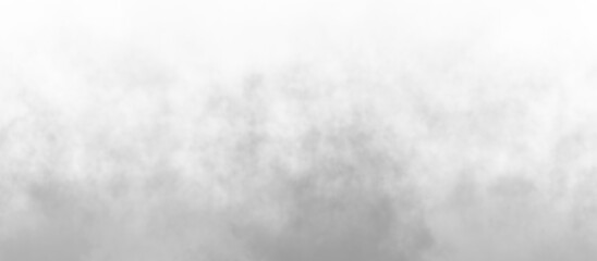 Abstract dark smoke mist cloud floating isolated on transparent background PNG