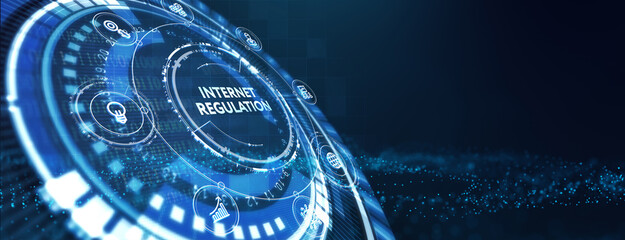 Regulation Compliance Rules Law Standard Business Technology concept. 3d illustration