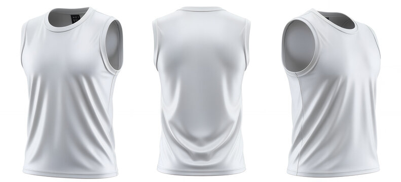 White sleeveless shirt display tank clothing