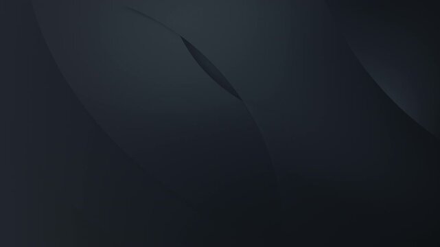 Minimal dark blue abstract background with smooth gradient curves and soft layered shapes. Clean modern corporate design with seamless loop animation and copy space. Perfect for technology videos