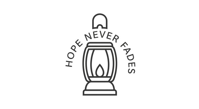 Hope Never Fades Lantern Symbol