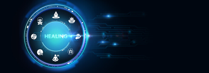 Holistic healing approach with natural remedies and mindfulness practices.