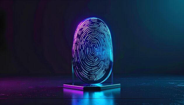 World Password Day, digital fingerprint security concept