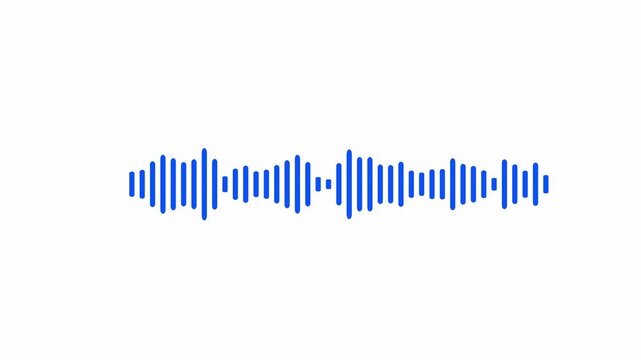 Simple Audio Spectrum Visualizer with Minimal Sound Wave Equalizer Bars, Clean Music Frequency Animation Background Loop in 4K Ultra HD