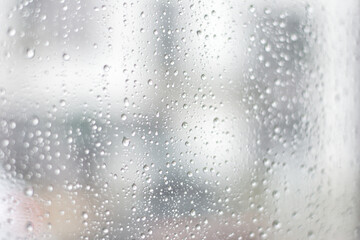 Obraz premium rain drops on window