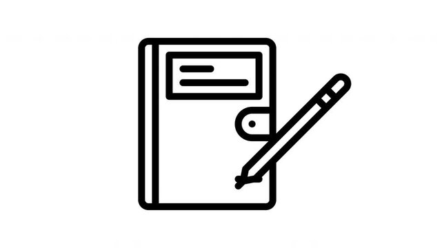 notebook animated icon