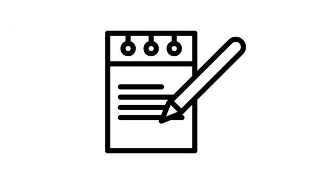 notepad animated icon
