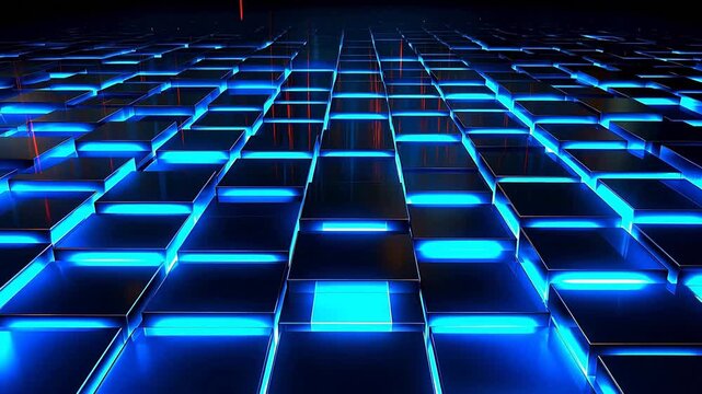 Digital technology blue light lines 3d background