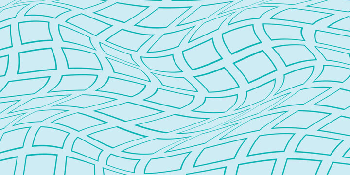 simple cyan outline parallelogram wave pattern for banner poster background.