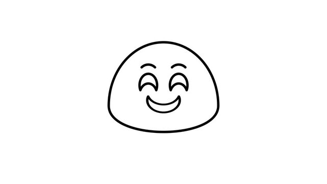 Blush emoji animation