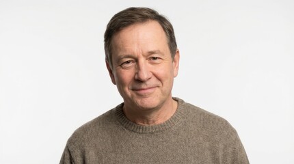 Fototapeta premium Smiling middle aged man portrait.