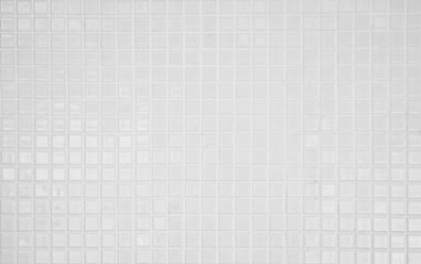 White tile brick wall background bathroom texture. Ceramic brick wall and floor tiles mosaic background in bathroom and kitchen clean. Design pattern geometric with grid wallpaper decoration.