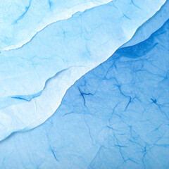 Naklejka premium 水色手漉き和紙テクスチャー背景素材