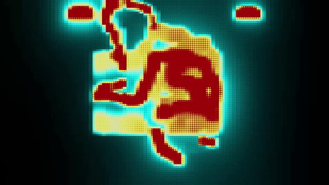 Artistic Pixel Dither Overlay with Mosaic Texture