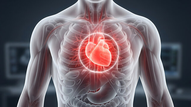 Chest Pain Heart Attack Myocardial Infarction Cardiovascular Disease Medical Concept