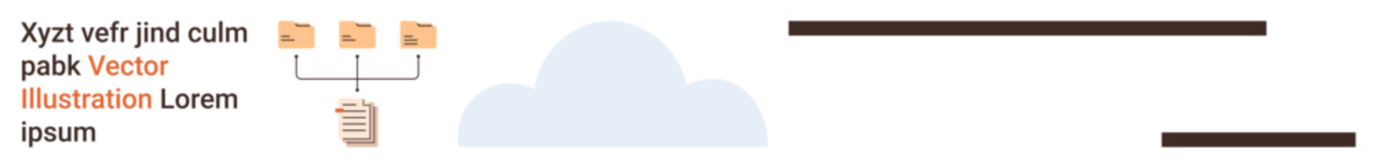 Cloud computing, data management, information storage, file sharing, digital networking, technology systems. Organized connection of storage files and cloud element. Cloud computing and data © robu_s