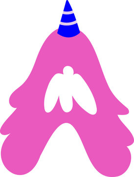 Letter A Monster Typography for Playful Student Teacher Decoration Classroom Style