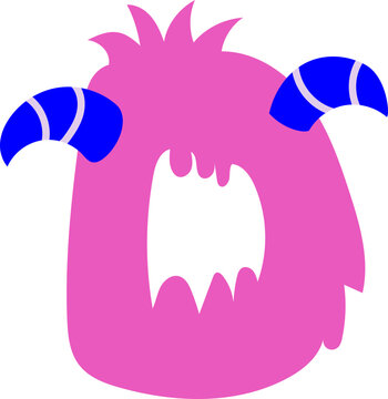 Letter D Monster Typography for Playful Student Teacher Decoration Classroom Style