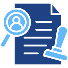 Obraz premium Criminal Case glyph color icon