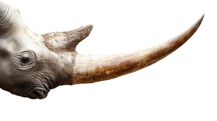 Fototapeta premium Close-up of a Rhinoceros Horn Detail