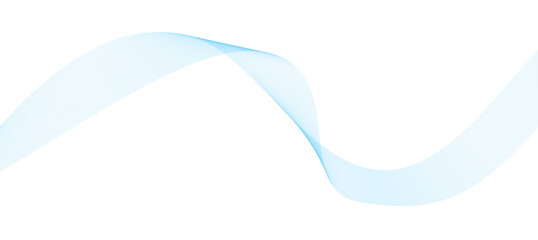 Obraz premium Abstract wavy line art fluid shape design isolated on transparent background