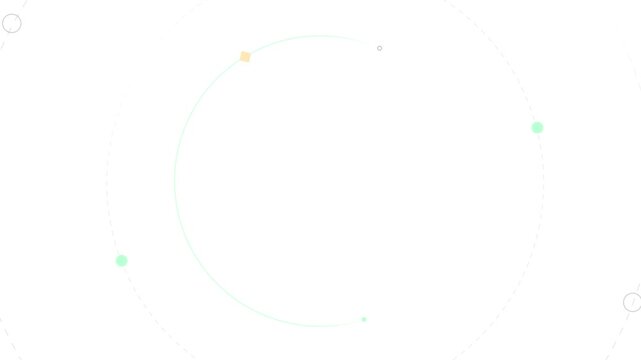 abstract colorful background with bubbles Seamless Motion-4K 