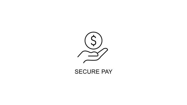 Secure pay hand holding dollar sign secure payment symbol payment dollar sign hand holding money finance symbol