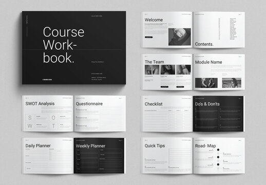Course Workbook Template Landscape