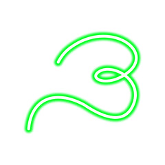Obraz premium Hand-Drawn Line Drawing Doodle | Neon Graphic Element