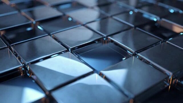 abstract metal grid