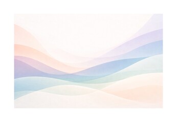Fototapeta premium Soft pastel abstract wave background with smooth gradient flow, minimal modern design