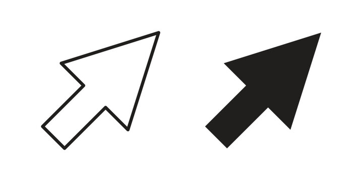 Cursor icon in line design. icon for website design, mobile app, ui