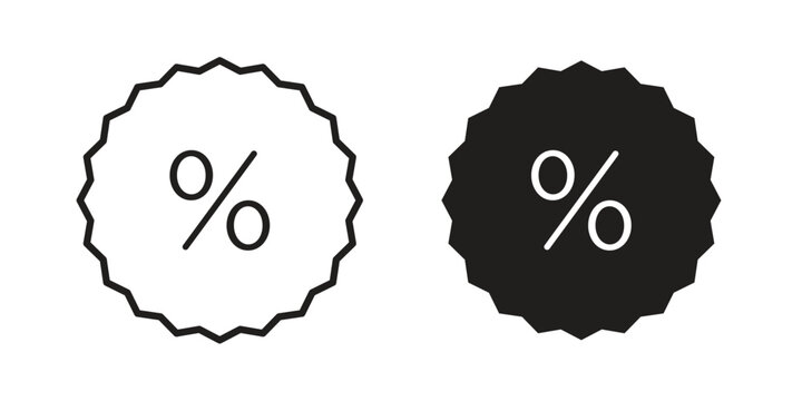 Discount icon in line design. icon for website design, mobile app, ui
