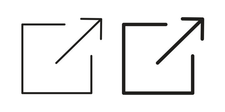 External link icon in line design. icon for website design, mobile app, ui