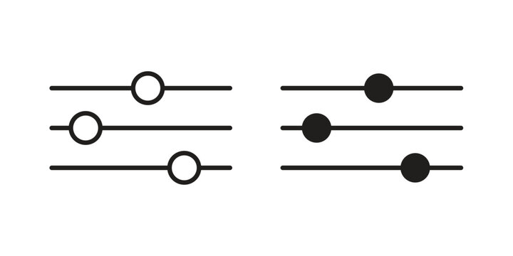 Filter Control icon in line design. icon for website design, mobile app, ui