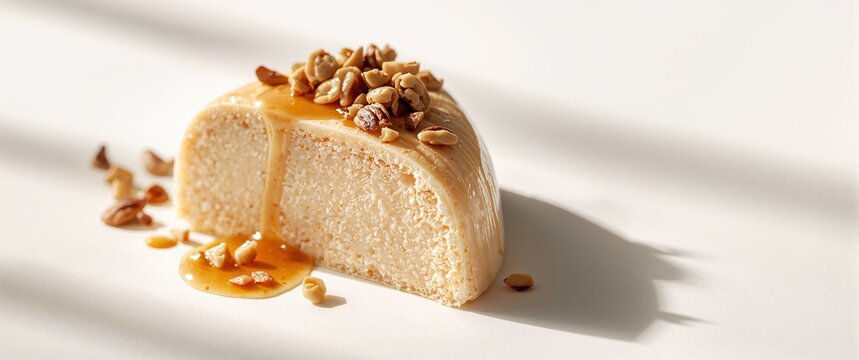Cream Puff With Crunchy Topping And Dusting