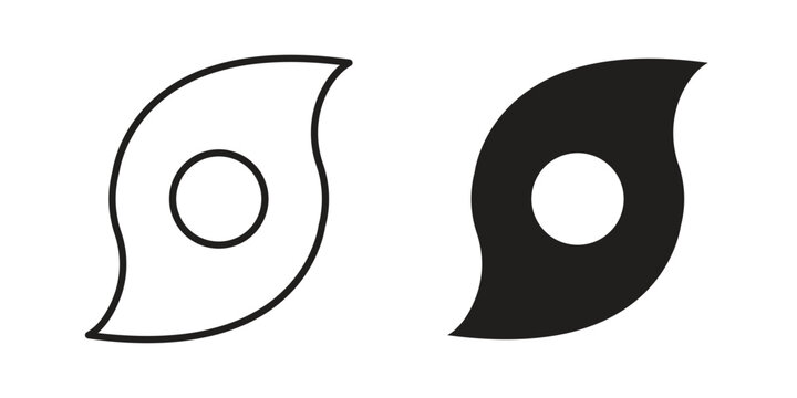 Hurricane icon in line design. icon for website design, mobile app, ui