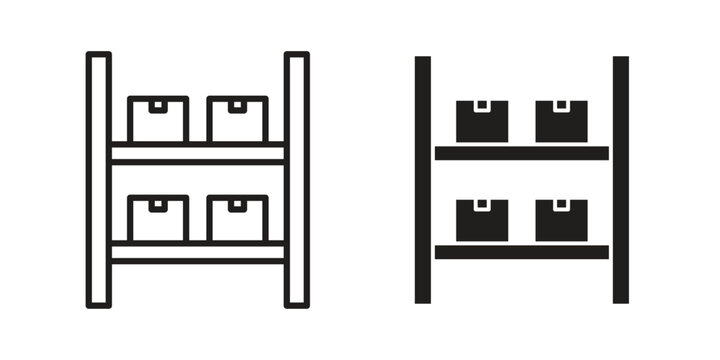 Inventory icon in line design. icon for website design, mobile app, ui