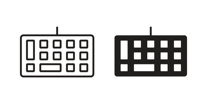 Keyboard icon in line design. icon for website design, mobile app, ui