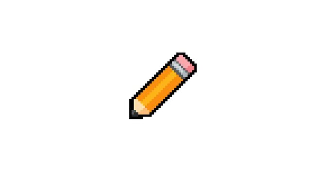Colorful pencil on white background.