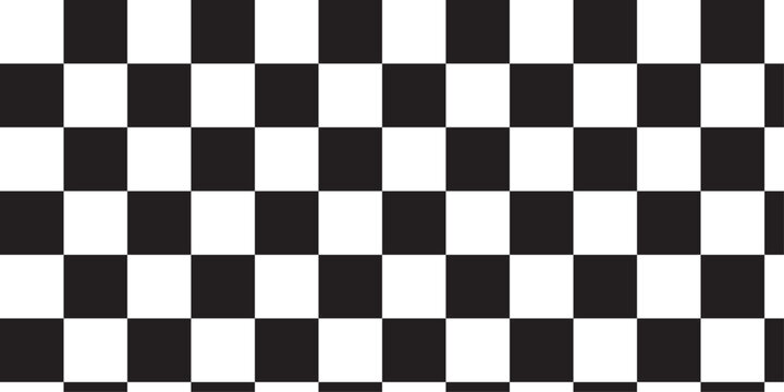 Abstract black and white checkered flag banners of racing flag stripe pattern speed texture.