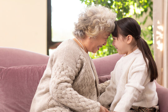 Grandma and granddaughter bonding time