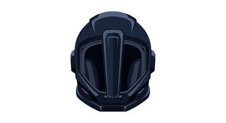 Fototapeta premium Futuristic Sci-Fi Helmet, Advanced Soldier Headgear, Space Armor Design