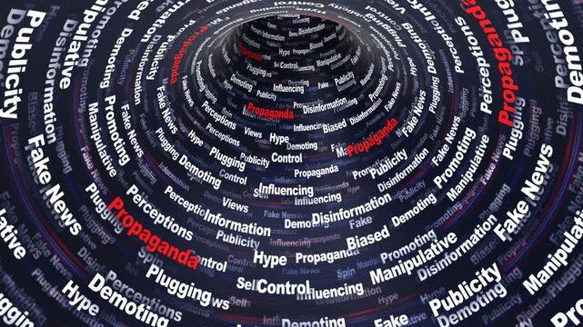 PROPAGANDA Keywords Animation on Tunnel Walls, Background, Loop
