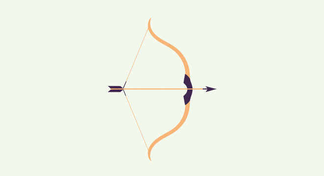 Bow and arrow for hunting sport.