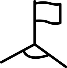 Fototapeta premium Soccer Corner Flag Icon