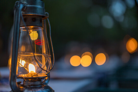 lantern in the night