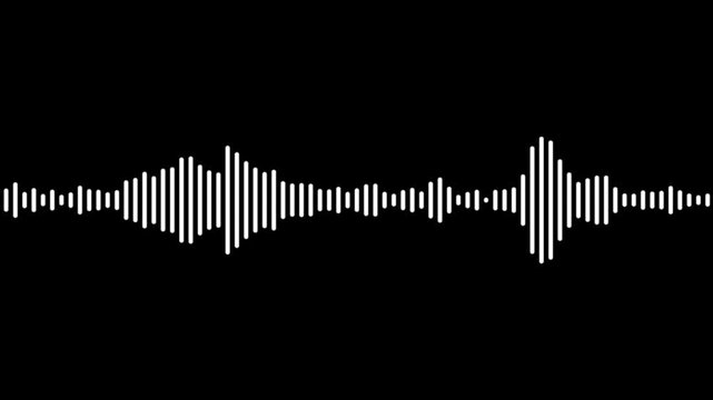 Podcast sound waves for online audio streaming and podcasting or music player and mobile phone voice message soundwaves. Sketch of musical soundtrack. Frequency audio waveform.