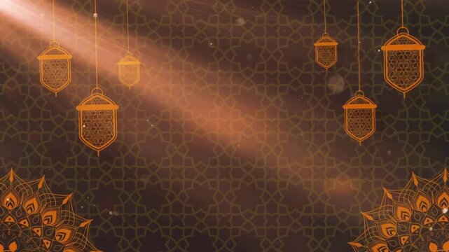 Eid al-Fitr and Eid al-Adha celebrations, Background in 4K Resolution eid mubarak and islamic new year celebration background luxury lantern ornament